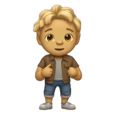 Chuky qui menge des patte sticker