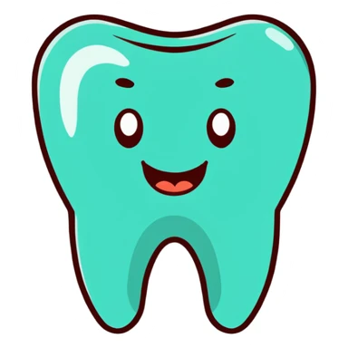 dental report with tooth health diagnosis sticker