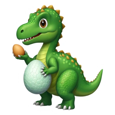 Dinosaur with egg  sticker