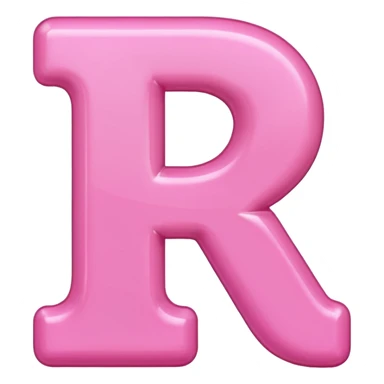mix color pinks letter p sticker