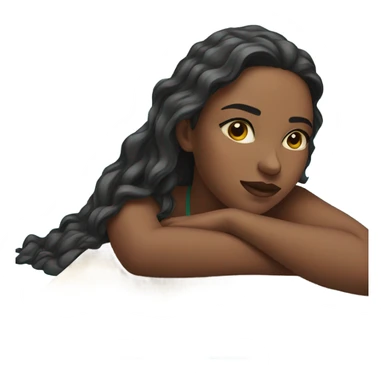 girls laying by pool sticker