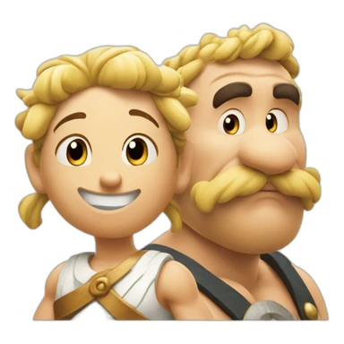 Asterix and obelix sticker