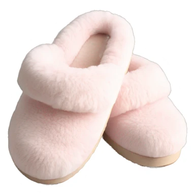 fuzzy slippers uggs light pink sticker