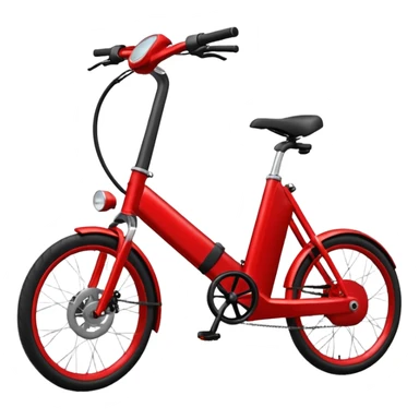 red electric bicycle sticker