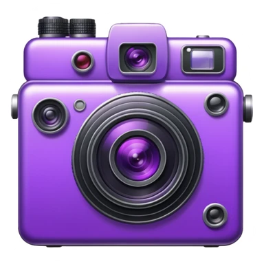 Purple camera sticker