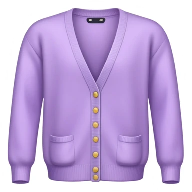 pastel purple cardigan sticker