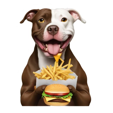 Actor Pitbull eating a hamburger sticker