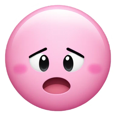 Mouthless Kirby sticker