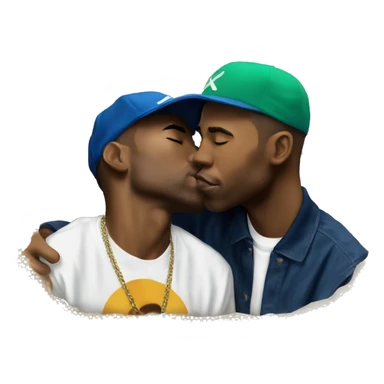 frank ocean kissing tyler the creator  sticker