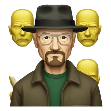 heisenberg breaking bad iOS style sticker