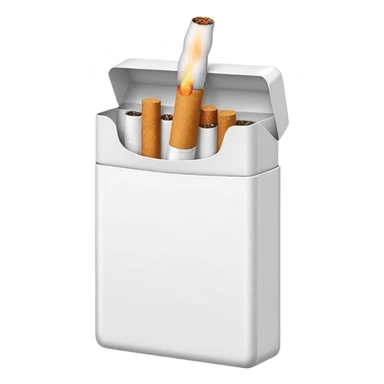 Minimalistic cigarette pack emoji sticker