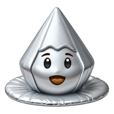 Glittery Hershey’s kiss (no face)  sticker