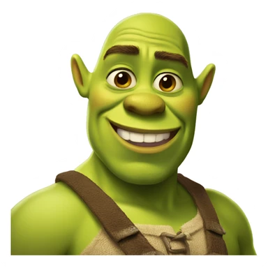 shrek smirking shirtless sticker