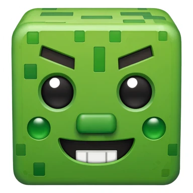 Minecraft creeper emoji sticker