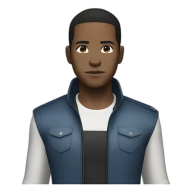 Android Connor from the video game detroit become human sticker