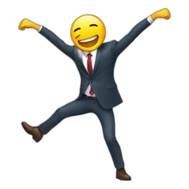 finance bro dabbing sticker