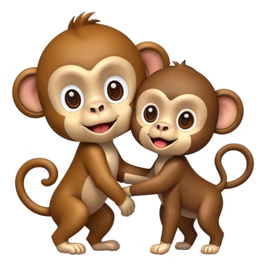 Monkey with dog sticker