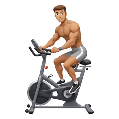 buff guy stationary bike sticker