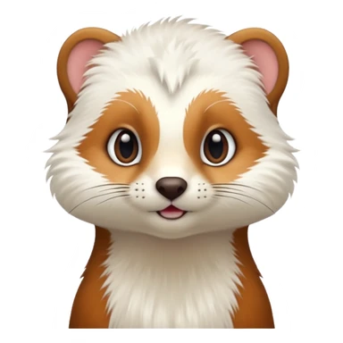 Quiero crear unos emojis del animal armiño sticker