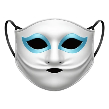 mask for saving from pollustion sticker