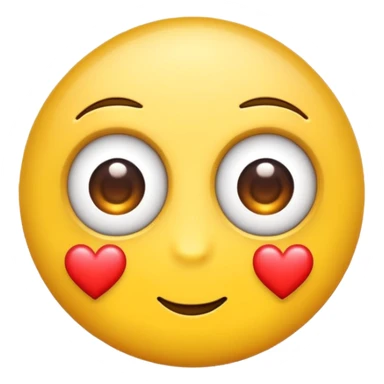 I need the eye roll emoji but add some hearts to make it lovely. Almost like a playful eye roll. sticker