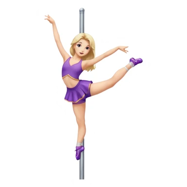 Girl pole dance  sticker