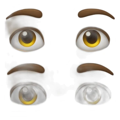 Squinted eyes sticker