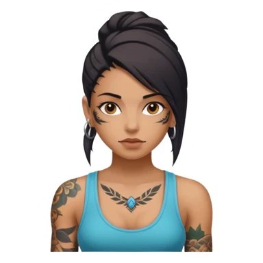 SUPER TATTOOED GIRL sticker