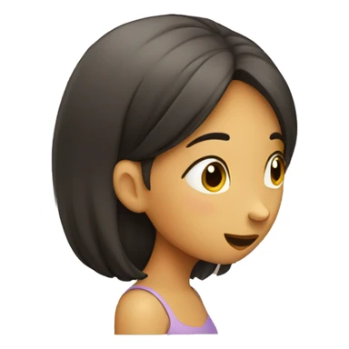 Girl whispering  sticker