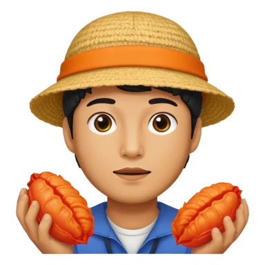 Kimchi hat man sticker