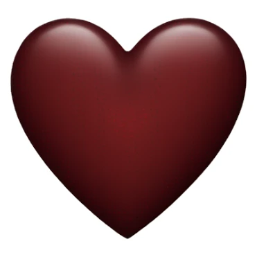 dark red heart sticker