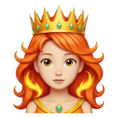 flame princess like in adventure time sticker