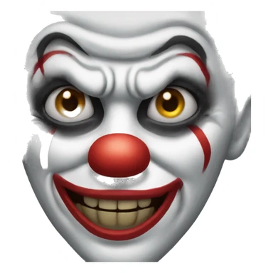 Scary clown  sticker