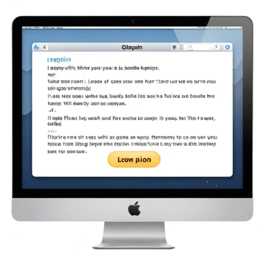 text on desktop sticker