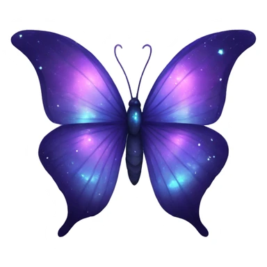 Nebula Crystal Butterfly sticker