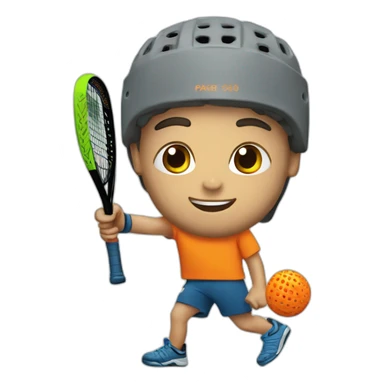 Padel player sticker