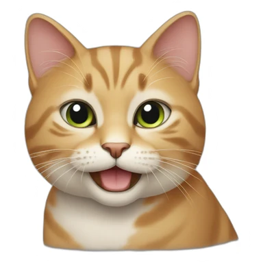 Cat explaining sticker