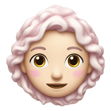 pastel pink snowflake  sticker