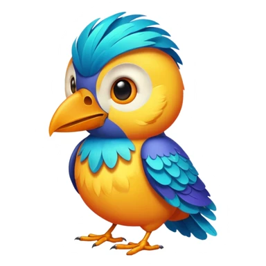 cool bird sticker