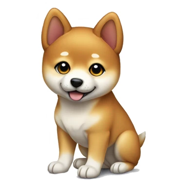 Shiba Inu puppy full body sticker