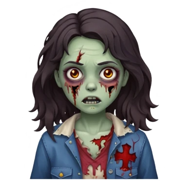 zombie girl wavy sticker