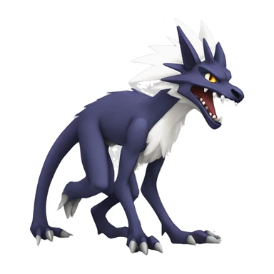 Edgy Lombax-Sergal-Vernid-Fakemon full body sticker