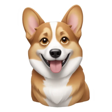 Corgi with husky sticker