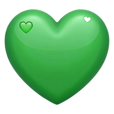green heart emoji sticker