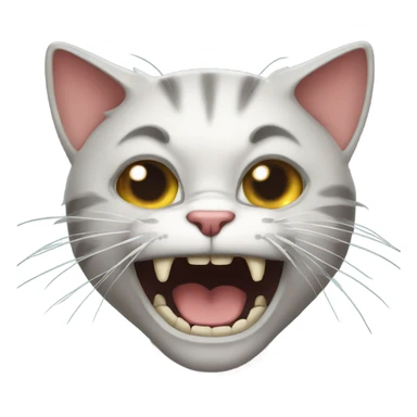 Mad cat sticker