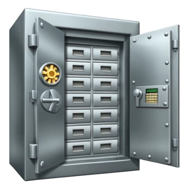 Bank vault full of money  sticker