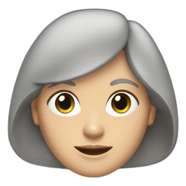 28 old women, white skin, long brown hair, green eyes, red shirt in a gray jacket sticker