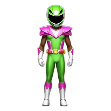 dawn power ranger full body sticker