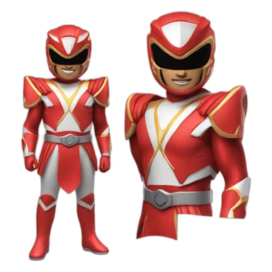 Power Ranger red sticker