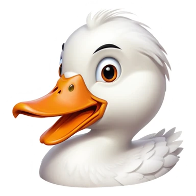 Afraid duck sticker